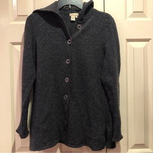 Lambswool Blend The Territory Ahead Vintage Hoodie Sweater Size S